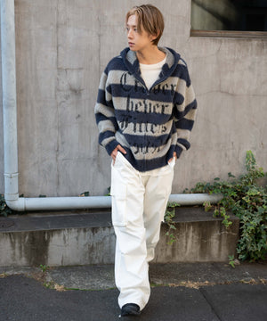 グレーボーダー モデル：175cm L着用