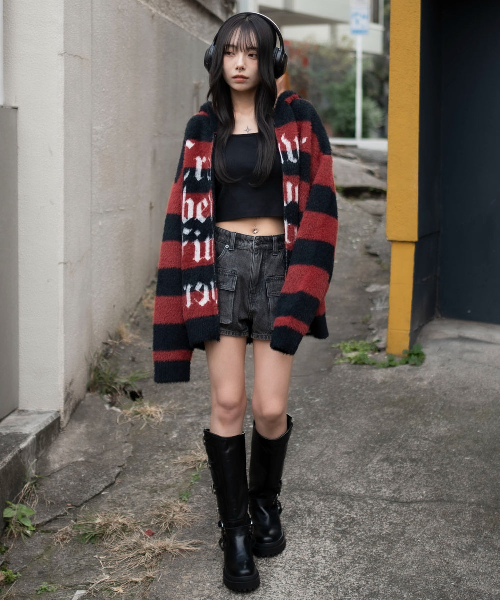 レッドボーダー　モデル：159cm L着用