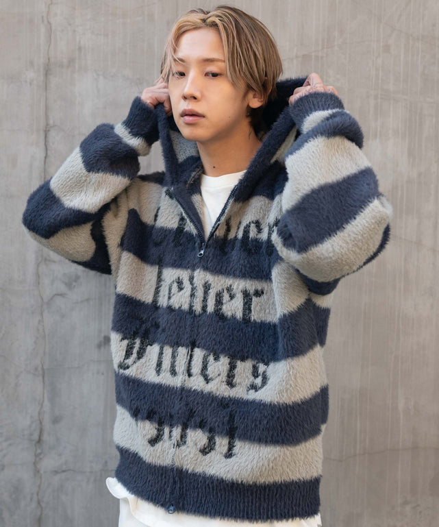 グレーボーダー モデル：175cm L着用