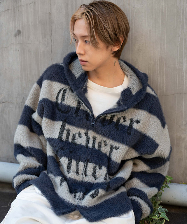 グレーボーダー モデル：175cm L着用