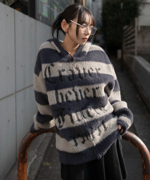 グレーボーダー　モデル：159cm L着用