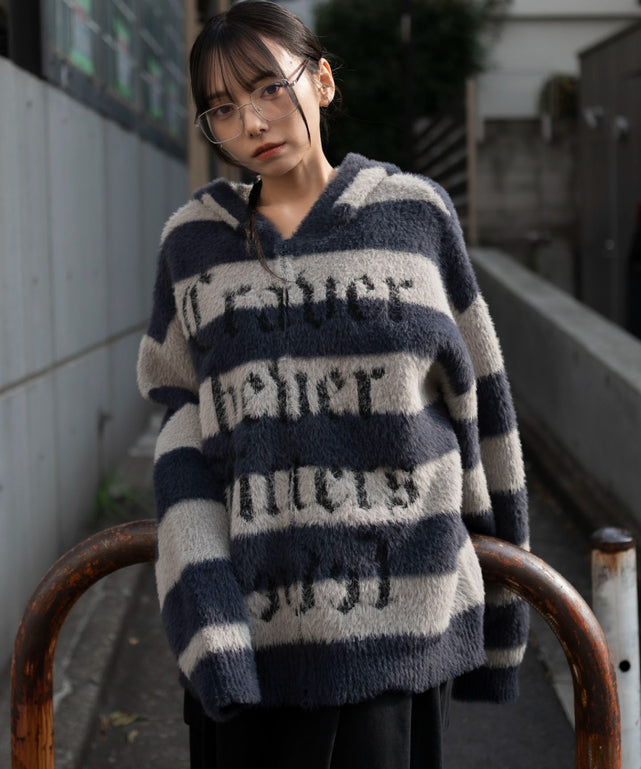 グレーボーダー　モデル：159cm L着用