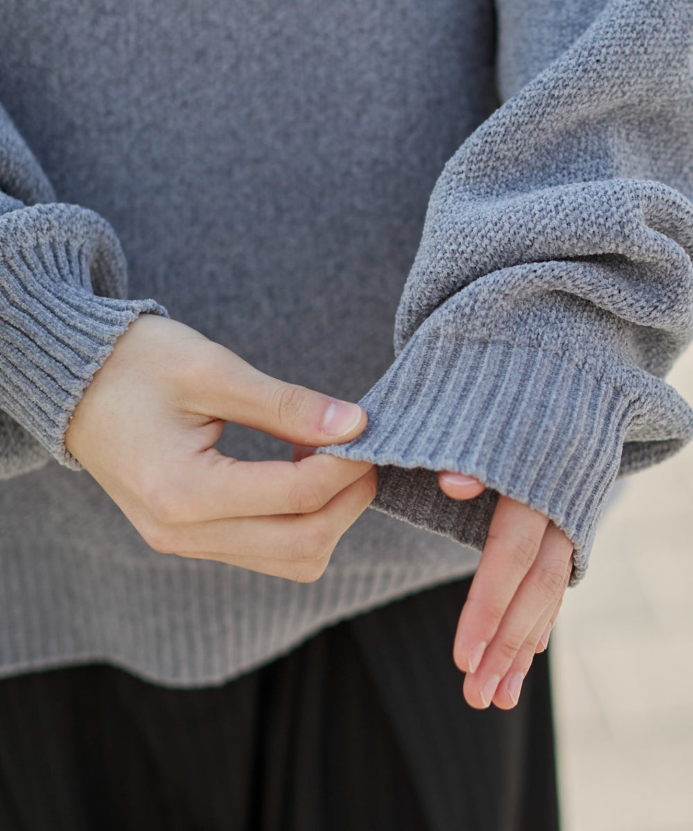 ベロアモールグラフィックプルオーバー