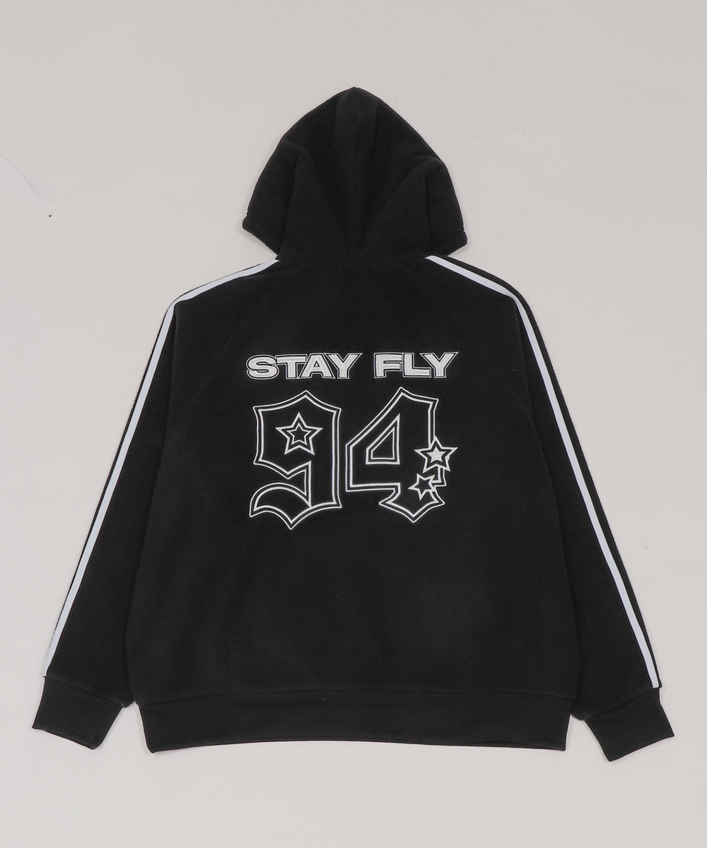 ラインフリースパーカー