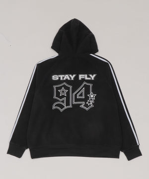 ラインフリースパーカー