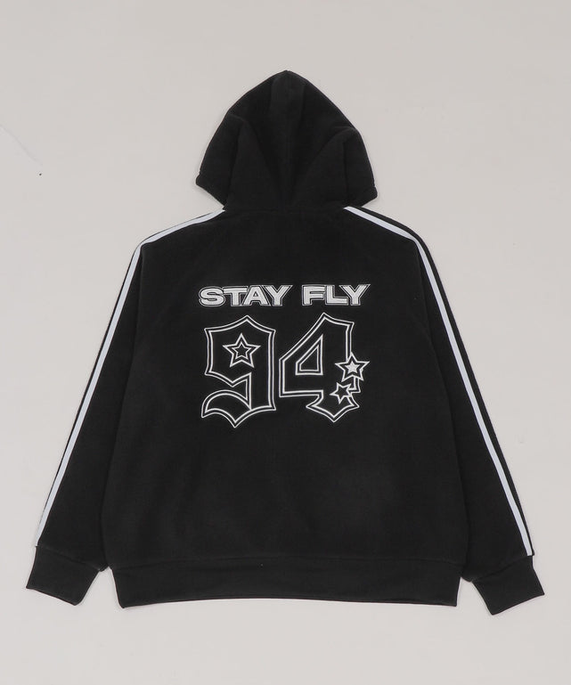 ラインフリースパーカー