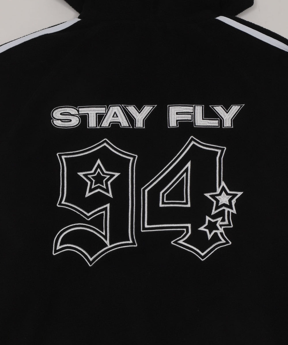 ラインフリースパーカー