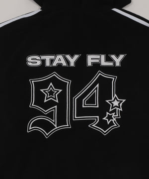 ラインフリースパーカー