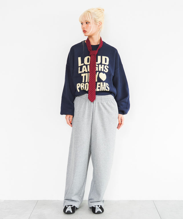 杢グレー モデル：166cm M着用