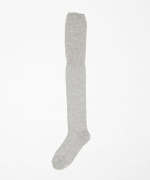 クシュクシュ切替透かし柄ニーハイソックス(23-25cm)