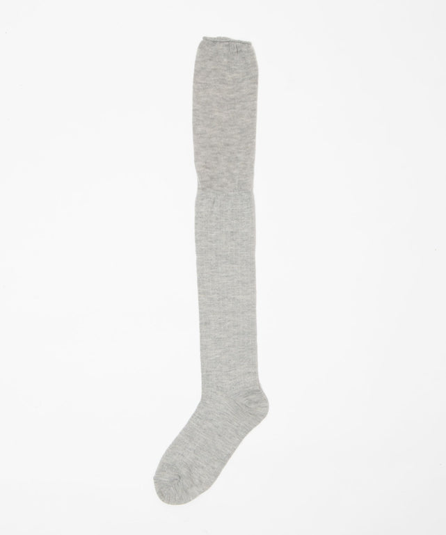 クシュクシュ切替透かし柄ニーハイソックス(23-25cm)