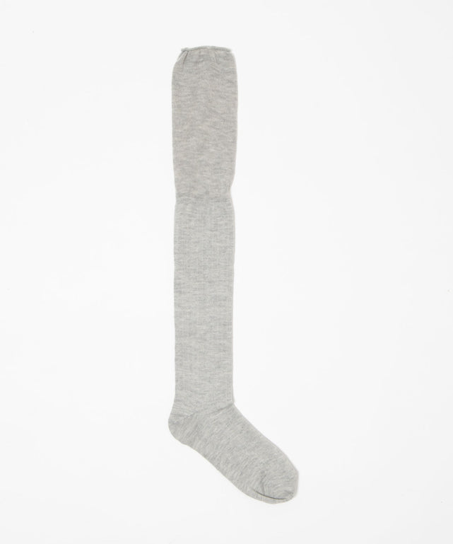 クシュクシュ切替透かし柄ニーハイソックス(23-25cm)