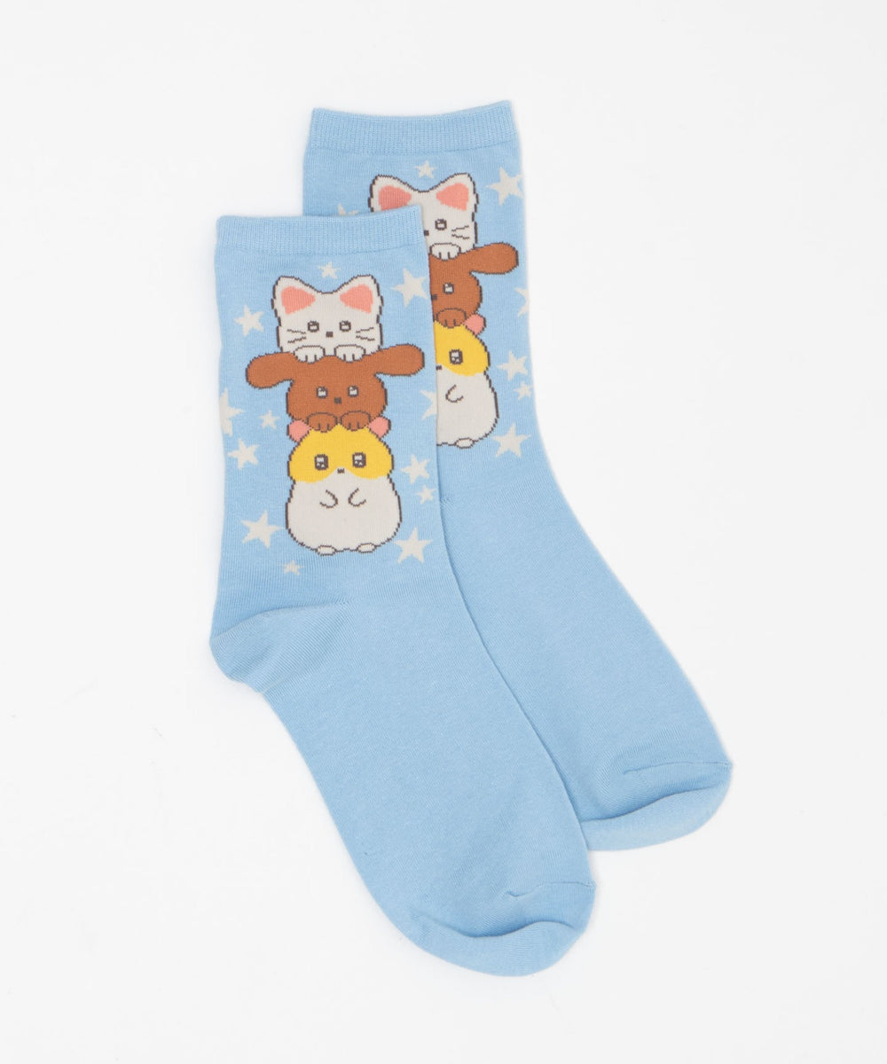 3連アニマルソックス(23-25cm)