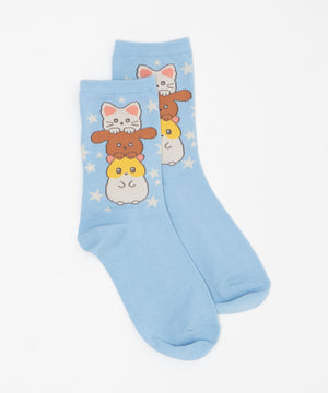 3連アニマルソックス(23-25cm)
