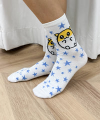 キラキラおめめクルーソックス(23-25cm)
