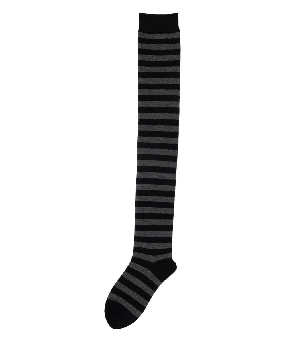 ボーダー柄ニーハイソックス(23-25cm)