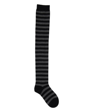 ボーダー柄ニーハイソックス(23-25cm)