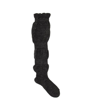 シャーリング透かし編みソックス(23-25cm)
