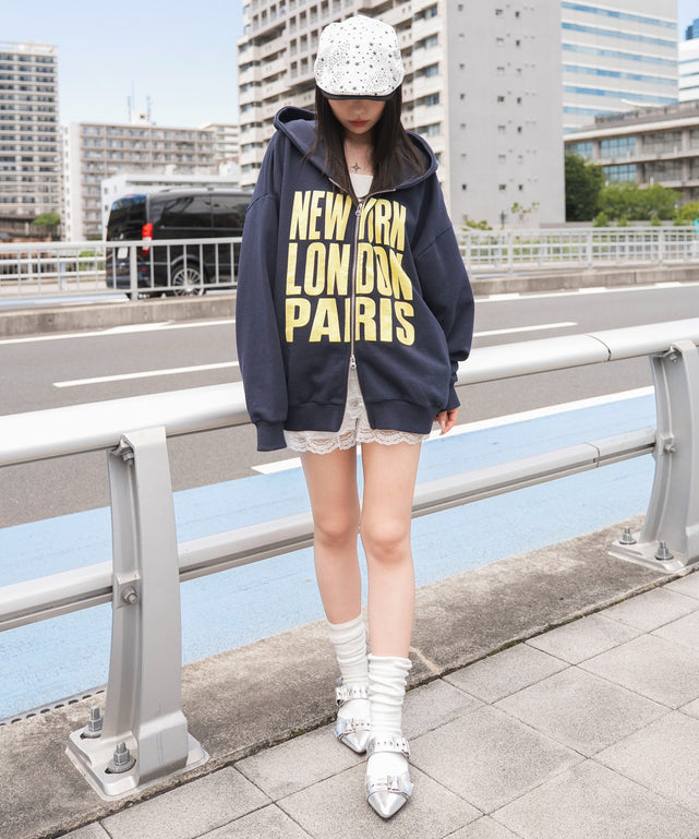ネイビー　モデル：159cm F着用