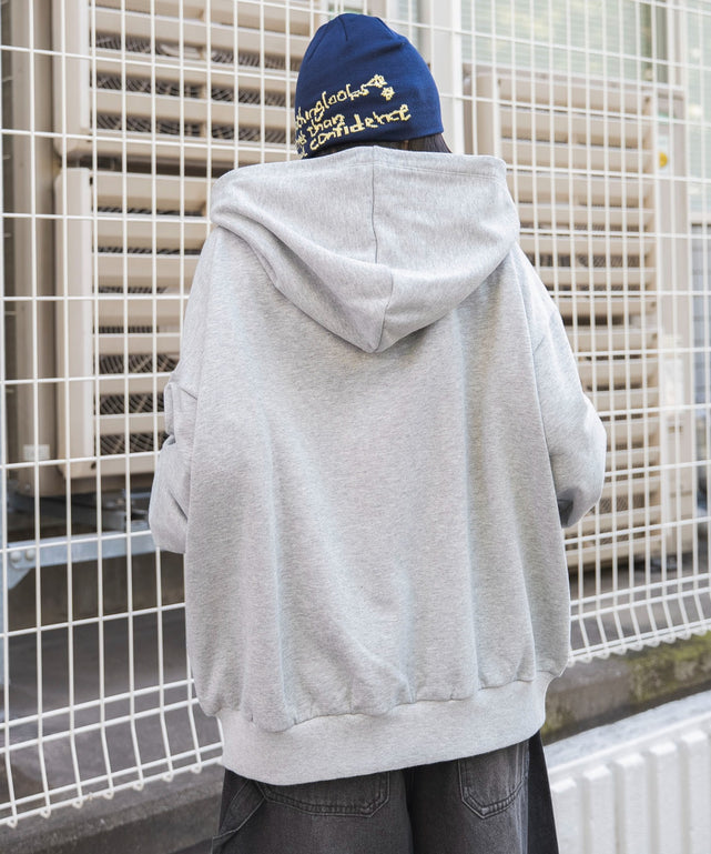 杢グレー　モデル：159cm F着用