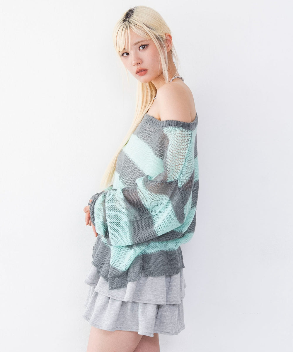 グリーンボーダー　モデル：166cm F着用