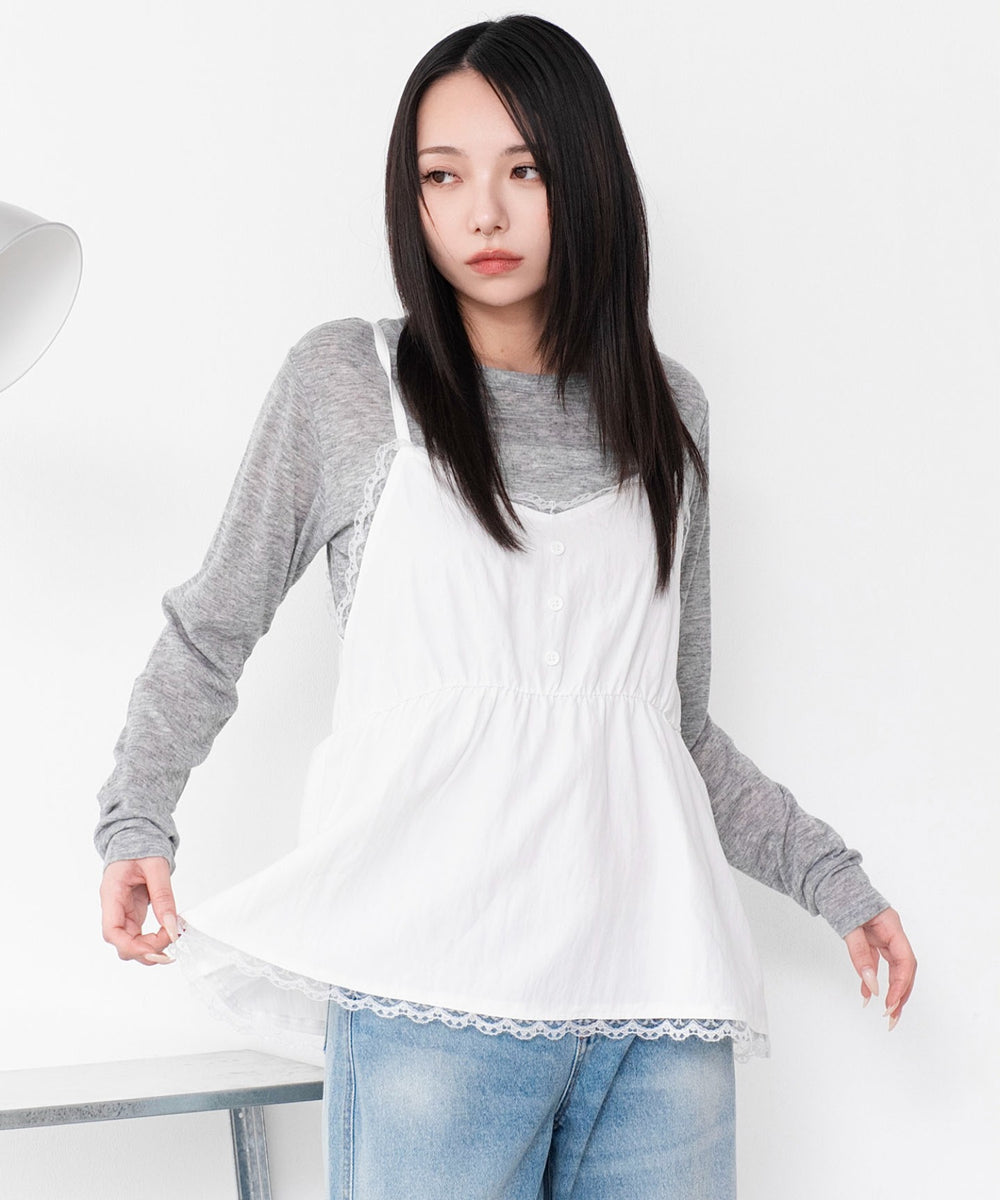ホワイト　モデル：159cm F着用