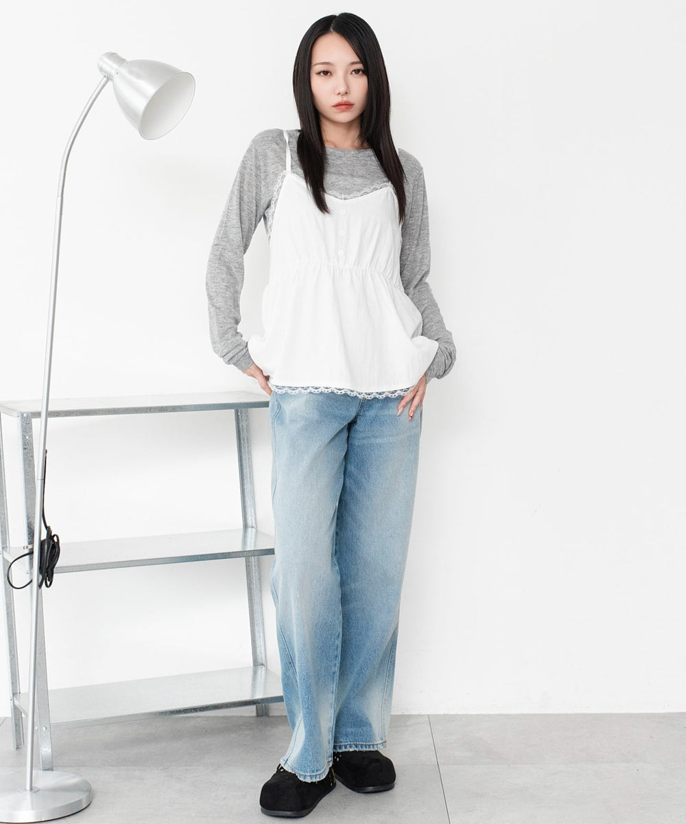 ホワイト　モデル：159cm F着用