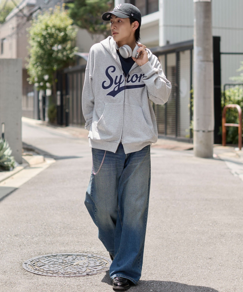 杢グレー　モデル：175cm L着用　