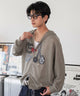 ベージュ　モデル：180cm L着用　
