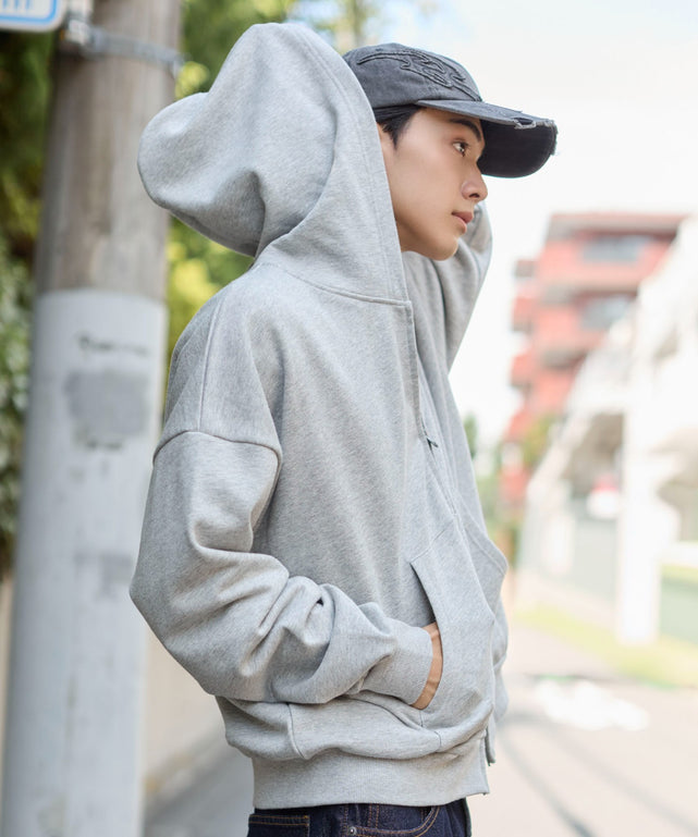 杢グレー　モデル：175cm L着用　