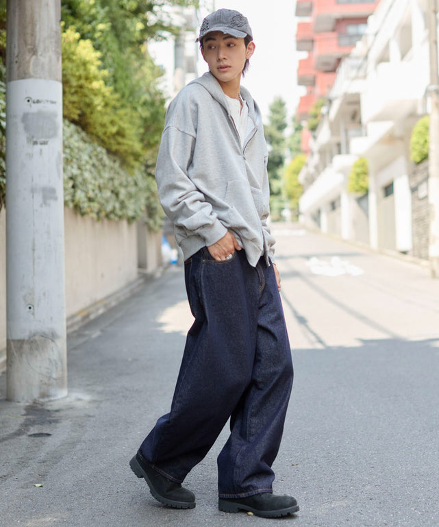 杢グレー　モデル：175cm L着用　