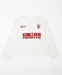 ワッフルグラフィックヘンリーネックT(LS)