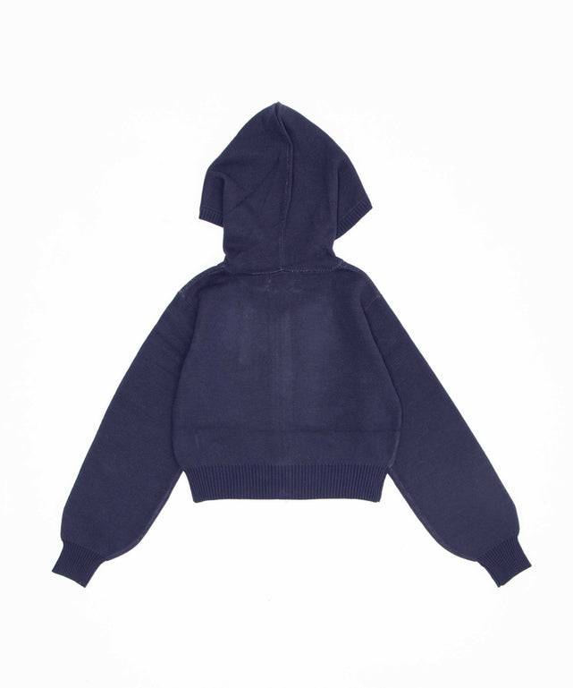 グラフィックニットZIPパーカー