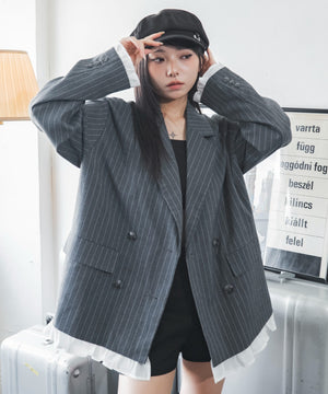 グレーストライプ　モデル：159cm F着用