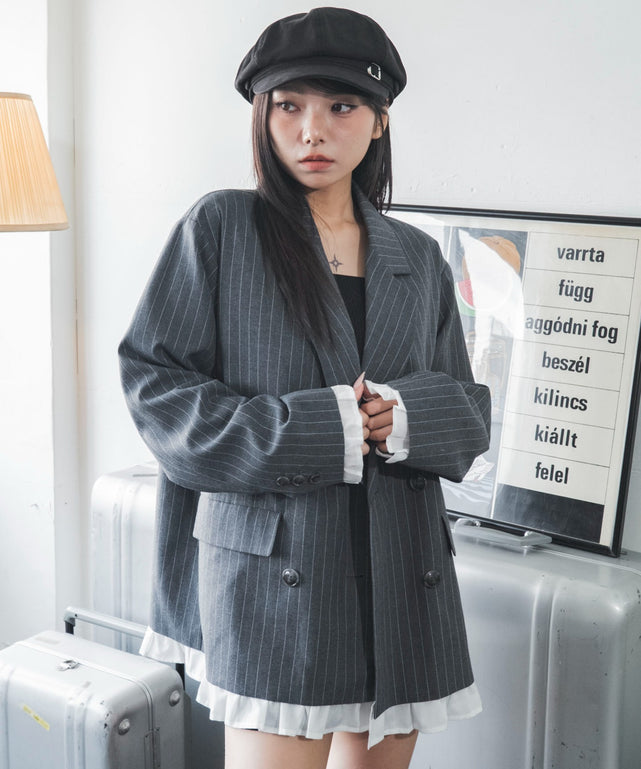 グレーストライプ　モデル：159cm F着用