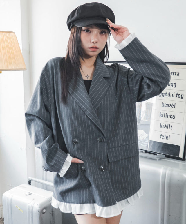 グレーストライプ　モデル：159cm F着用