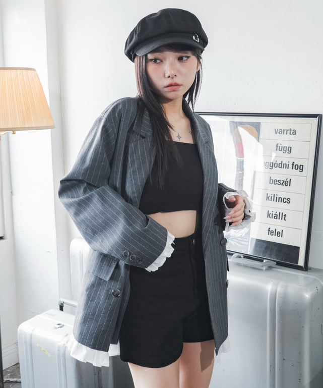 グレーストライプ　モデル：159cm F着用