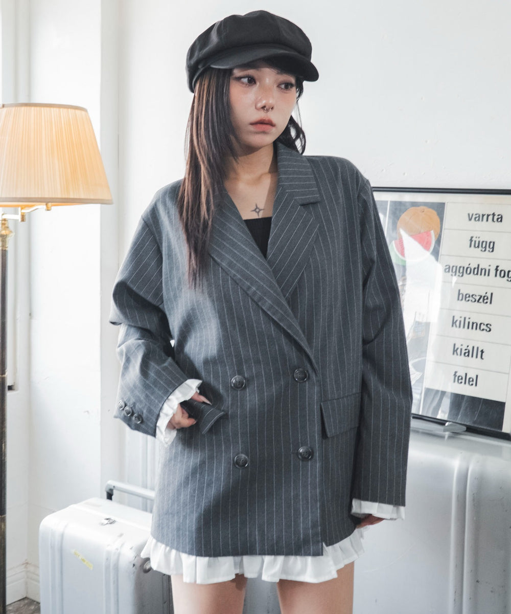 グレーストライプ　モデル：159cm F着用