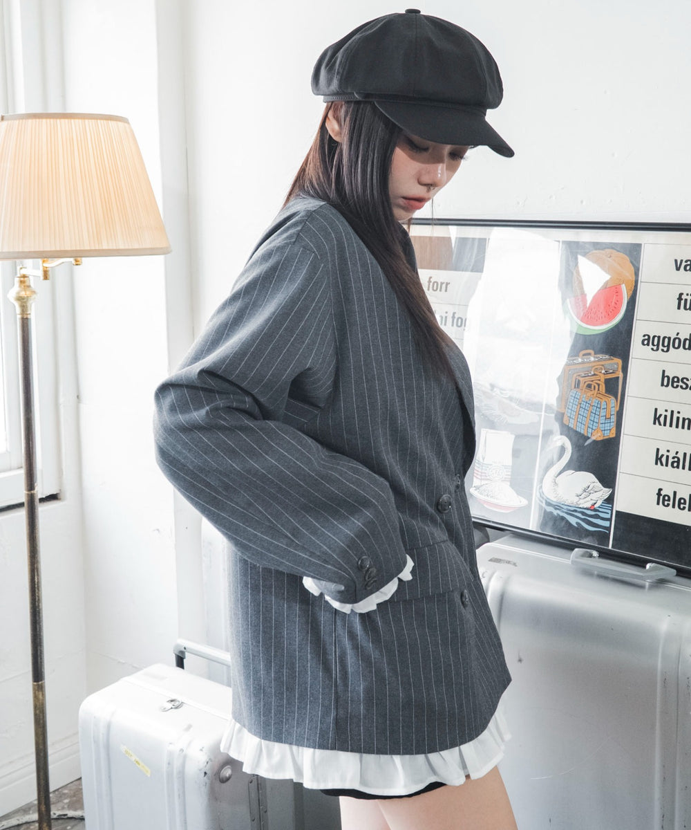 グレーストライプ　モデル：159cm F着用