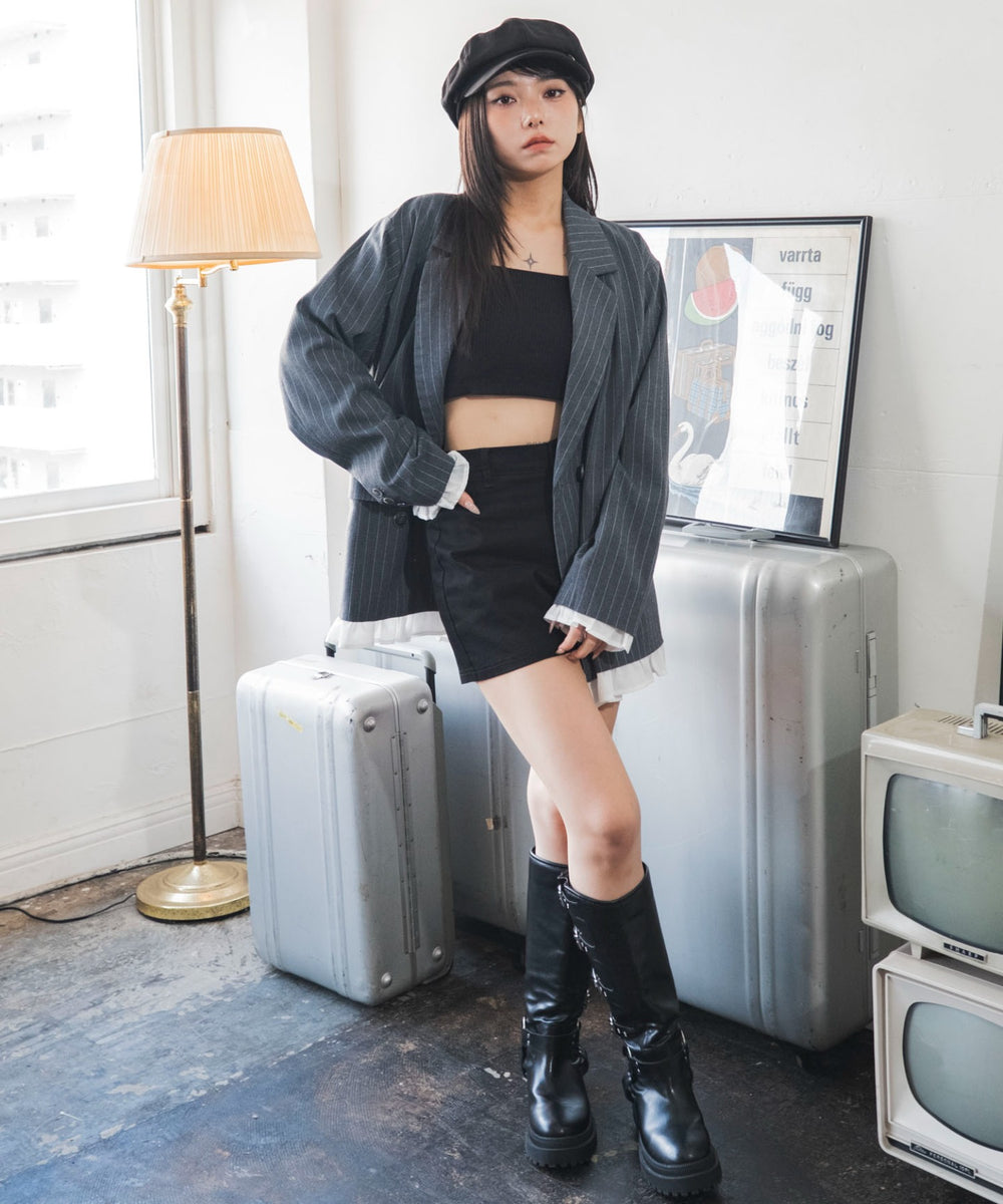 グレーストライプ　モデル：159cm F着用