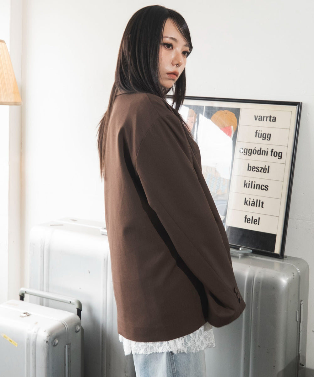 ブラウン　モデル：159cm F着用