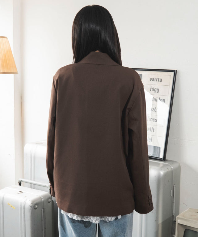 ブラウン　モデル：159cm F着用