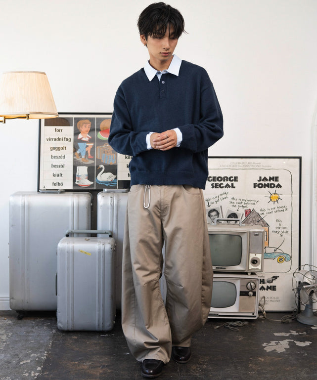ネイビー モデル：180cm L着用
