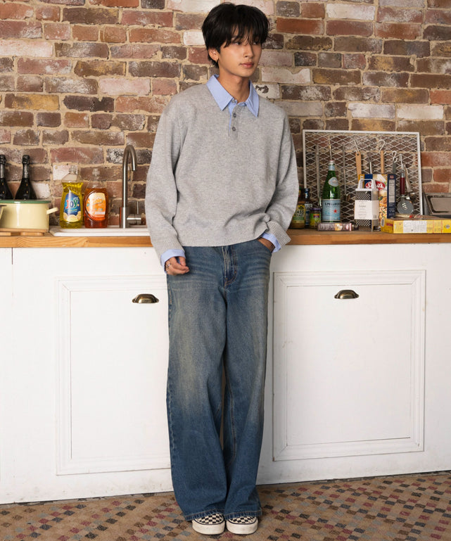 杢グレー モデル：180cm L着用