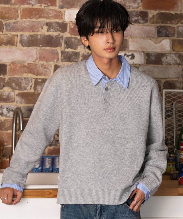 杢グレー モデル：180cm L着用