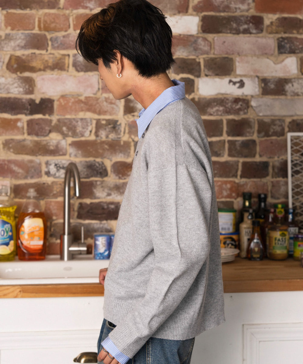 杢グレー モデル：180cm L着用