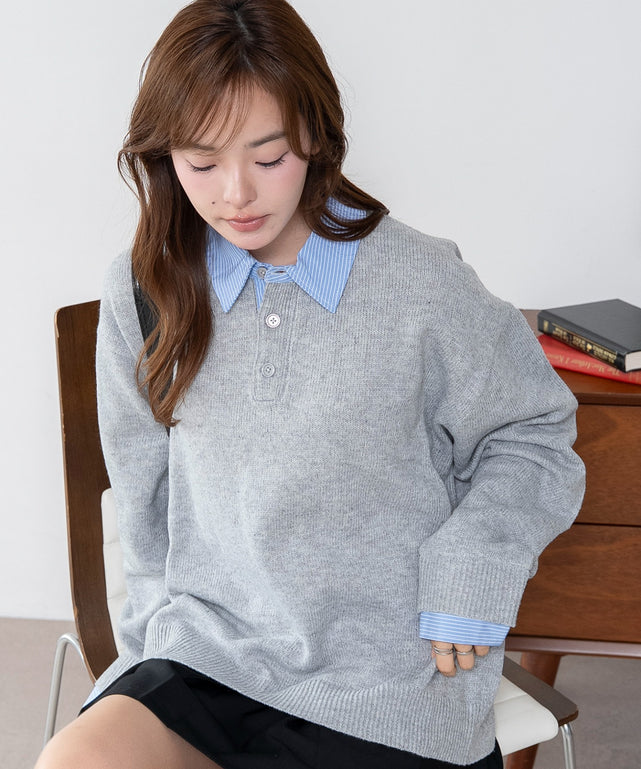 杢グレー モデル：165cm L着用