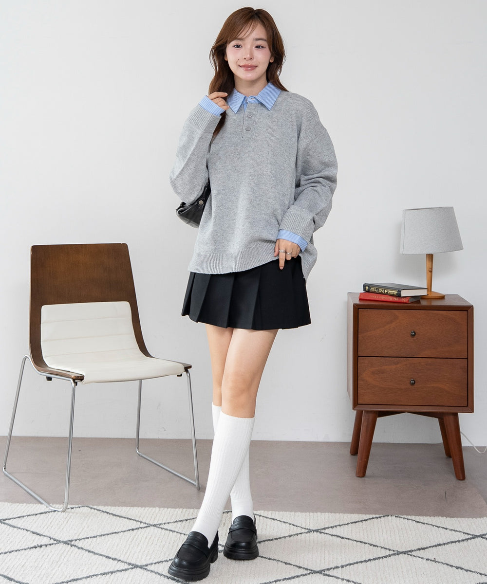杢グレー モデル：165cm L着用