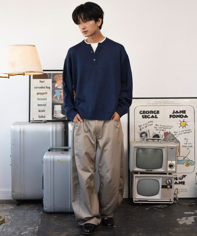 ネイビー モデル：180cm L着用