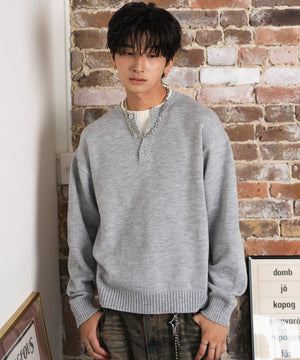 杢グレー モデル：180cm L着用